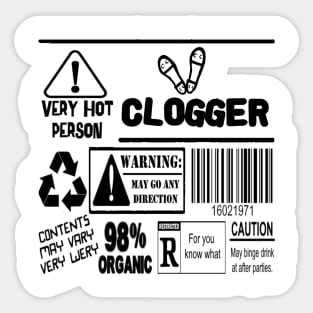 Clog Jumb BLK Sticker